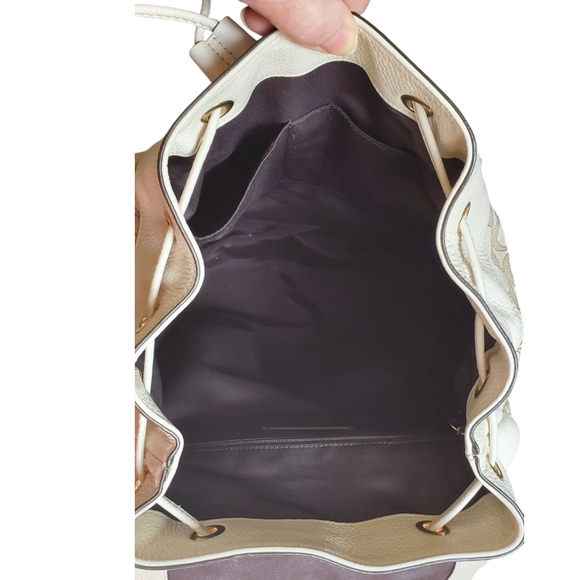 COACH F30275 Outline Signature Billie Khaki Chalk Jacquard Backpack - Picture 8 of 14